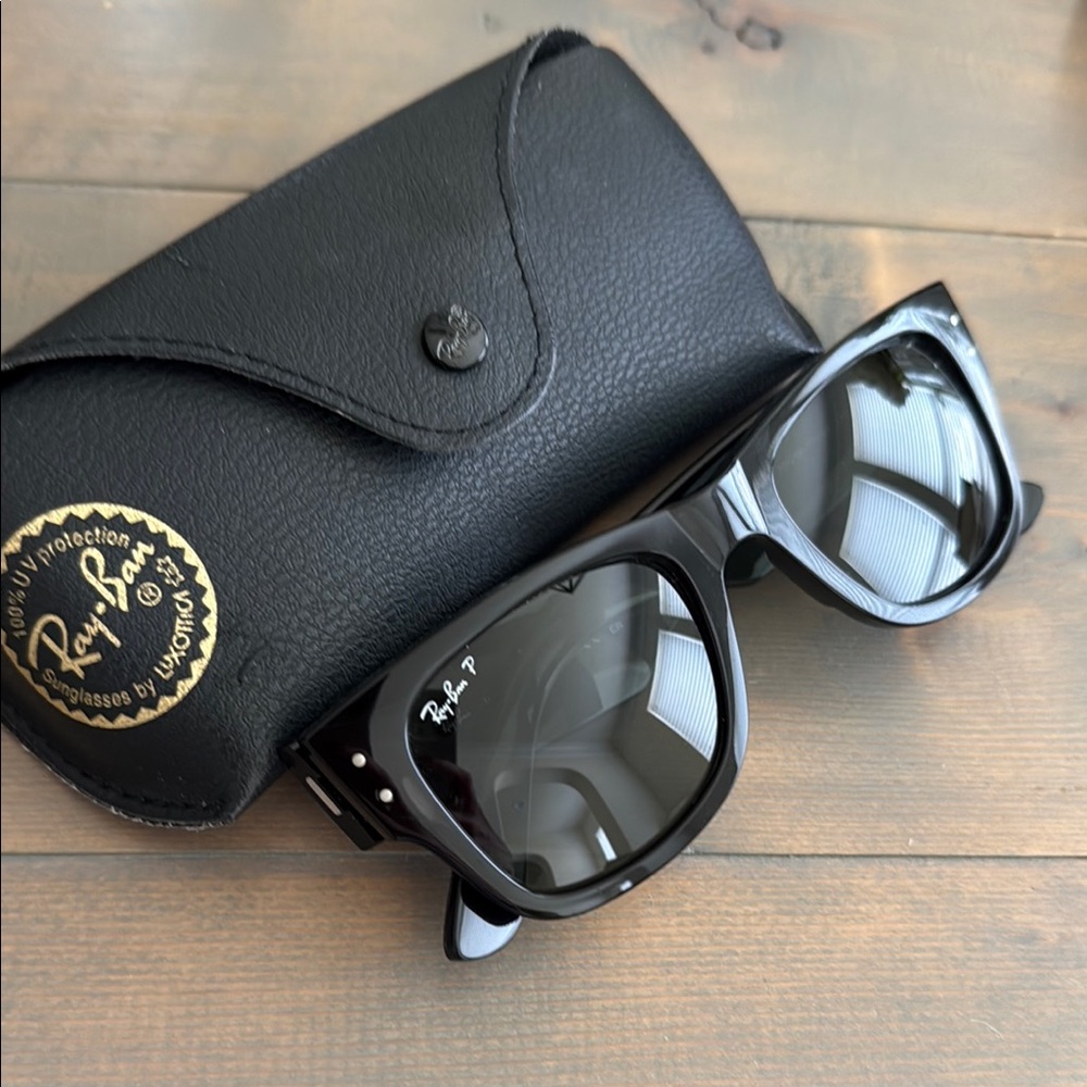 Ray-Ban Black Mega Wayfarer Polarized